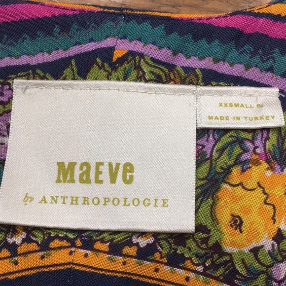 Maeve Anthropologie floral top size XXSmall - Picture 2 of 9